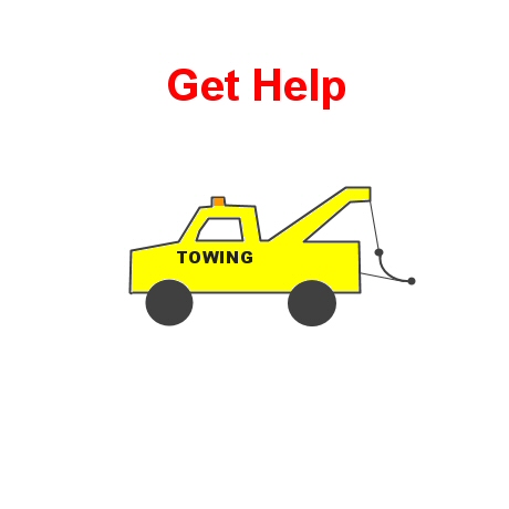 Get help from roadside assistance comapnies to fix flat tire